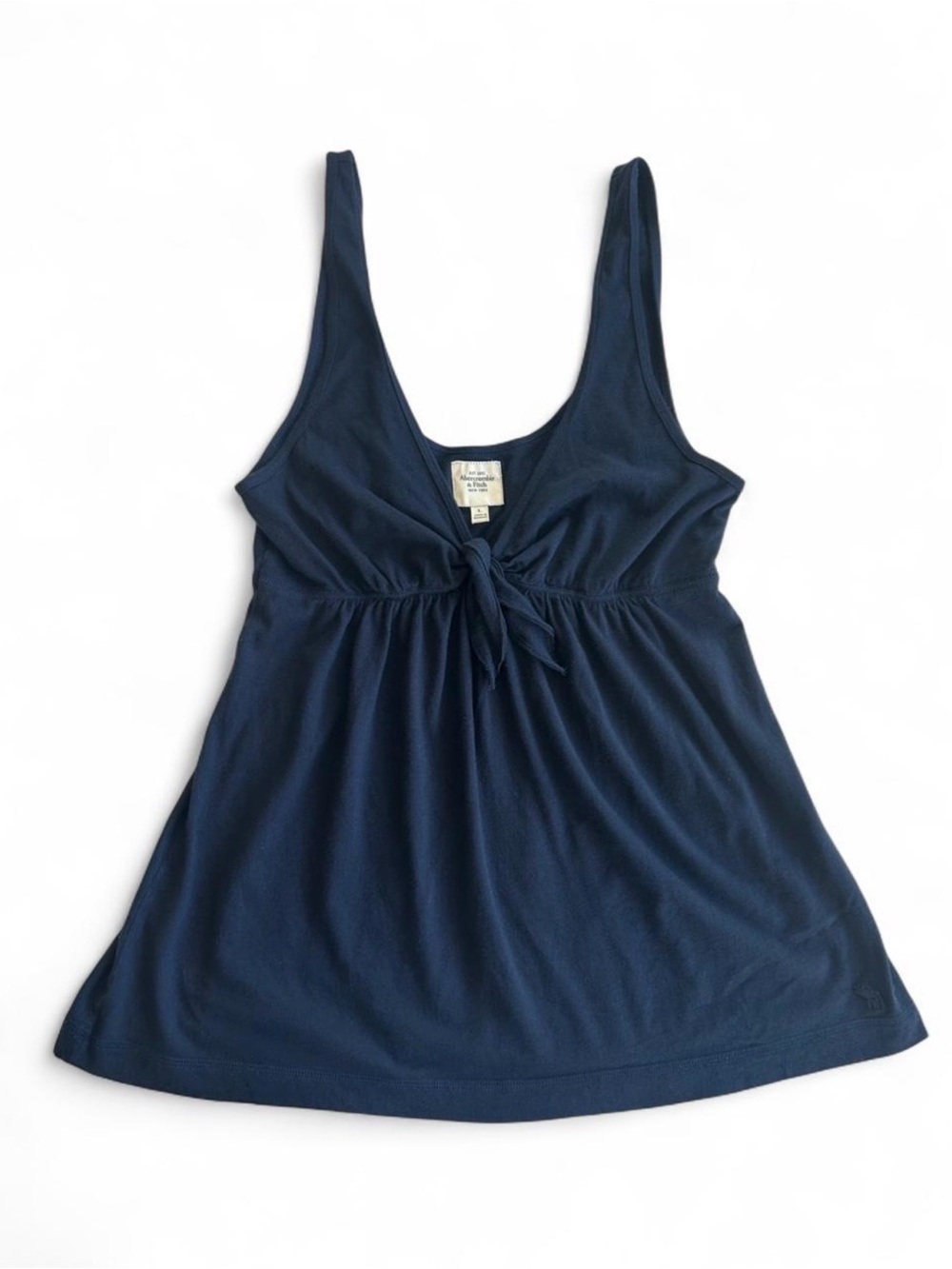 Y2K Rare Vintage Abercrombie & Fitch navy blue babydoll tank top Size L